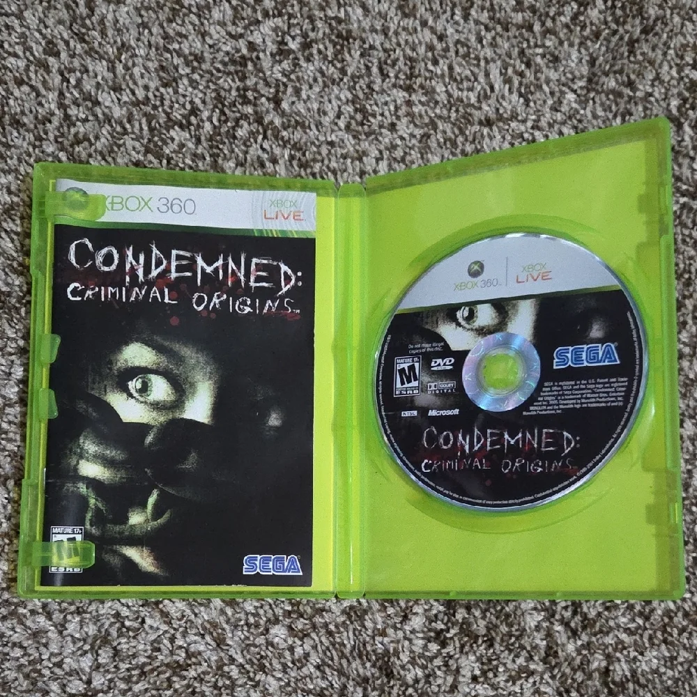 Condemned: Criminal Origins Game for Xbox 360